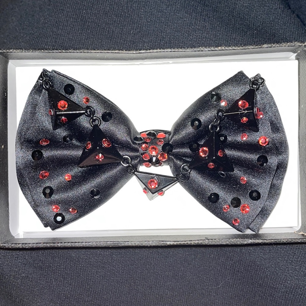 Rhinestoned custom bow tie